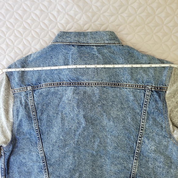 Levi's Hybrid Ex Boyfriend Trucker Jacket Sz. L - Picture 10 of 14